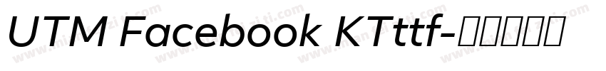 UTM Facebook KTttf字体转换